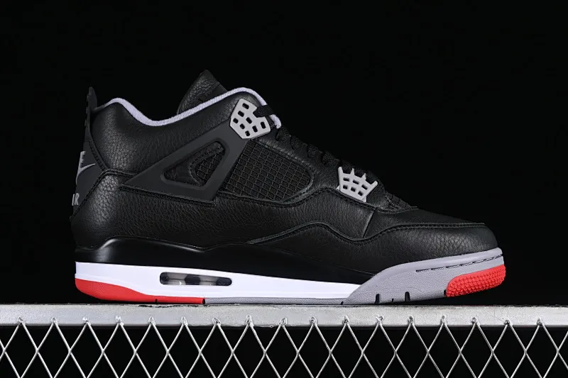 All categories Air Jordan Jordan series basketball shoes Air Jordan 4 GX foreign trade version Air Jordan 4 Retro "Bred Reimagined" AJ4 Joe 4 black red FV5029-006